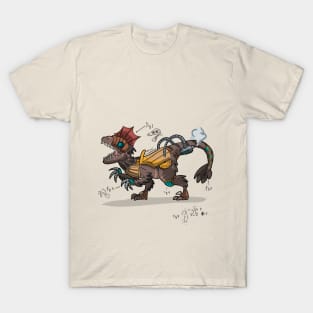 Steampunk velociraptor T-Shirt